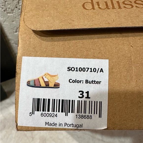 Dulis Kids Leather Sandals Unisex Size 31 (US 13). NWT. Made in Portugal - Picture 9 of 9